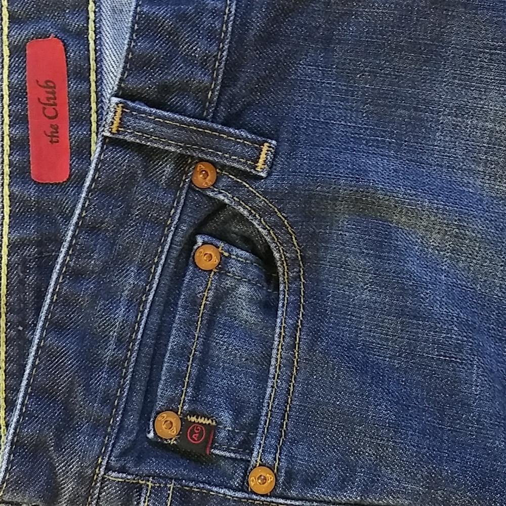 AG Adriano Goldschmied "The Club" dark wash wide leg flare jeans - Picture 7 of 9